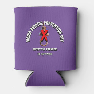 World Suicide Prevention Day. Defeat the Darkness. Can Cooler