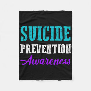 World Suicide Prevention Day Suicide Awareness  Fleece Blanket