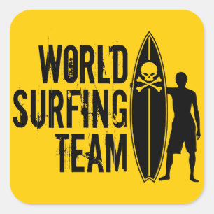 World Surfing Sticker