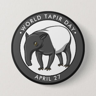 World Tapir Day 7.5 Cm Round Badge