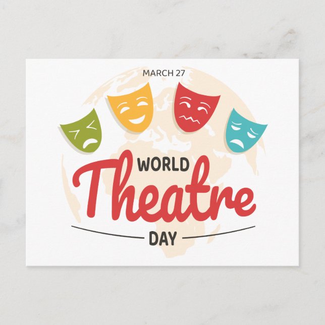 World Theatre Day Postcard (Front)