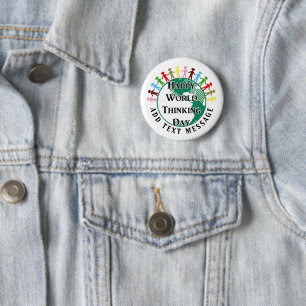 World Thinking Day Pinback Button