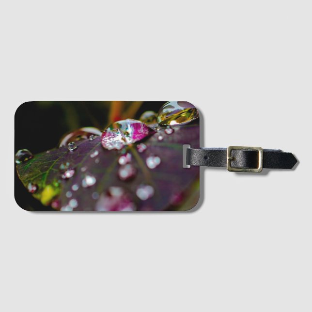 World Through a Droplet Luggage Tag (Front Horizontal)