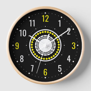 World Time international - Vintage Black Analogue Clock