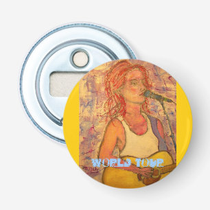 World Tour acoustic girl Bottle Opener