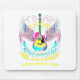 World Tour Autism I Rock The Spectrum Mom Inclusio Mouse Mat
