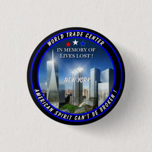 World Trade Centre 3 Cm Round Badge