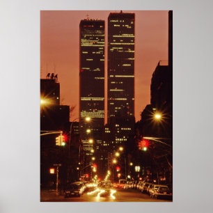 World Trade Centre At Dusk Poster