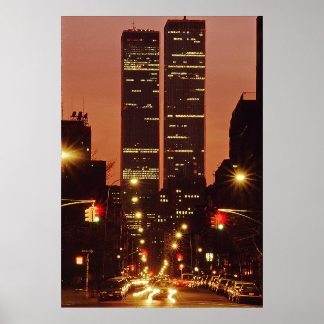 World Trade Centre At Dusk Poster (Front)
