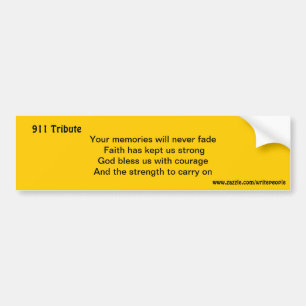 World trade centre bumper sticker