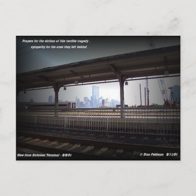 World Trade Centre Towers Before 9/11/2001 Postcard (Front)