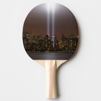 World trade centre tribute in light in New York. Ping Pong Paddle