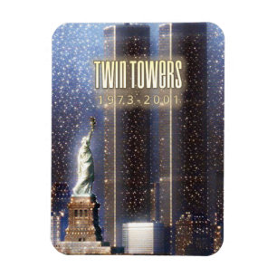 World Trade Centre twin towers stylised Magnet