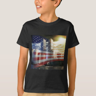 World Trade Centre with Flag T-Shirt