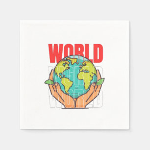 World – Travel Adventure Globe Design Napkin