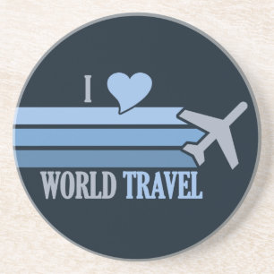 World Travel coaster, customizable Coaster