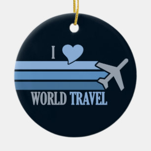 World Travel custom ornament