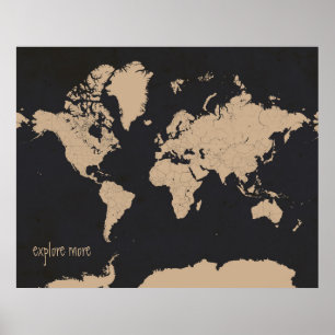 World Travel Map Poster