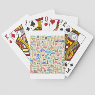 world travel playing cards