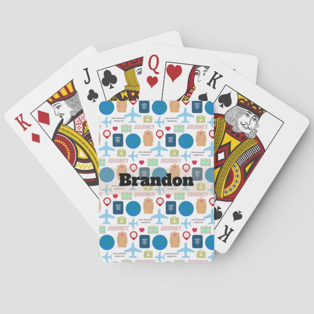 World Travel Playing Cards (Back)