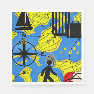 World Travele Napkin