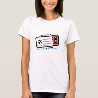 World Traveler: Passport Stamps and Heartbeats T-Shirt
