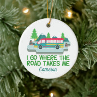 World Traveler RV Camper Road Trip Cute Custom