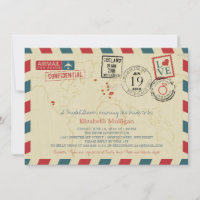 World Traveller Airmail | Bridal Shower