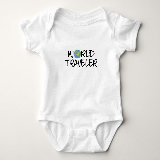 World Traveller Baby Bodysuit (Front)