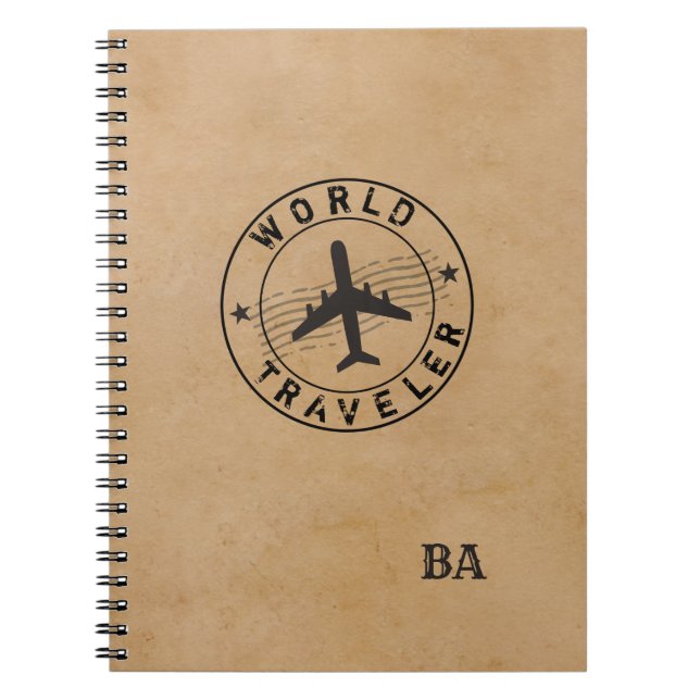 World Traveller (customisable)  Notebook (Front)