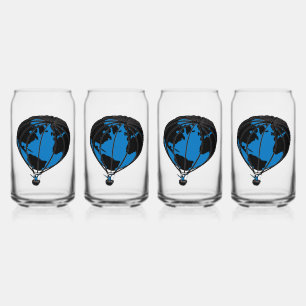 World Traveller Drink ware Set Can Glass