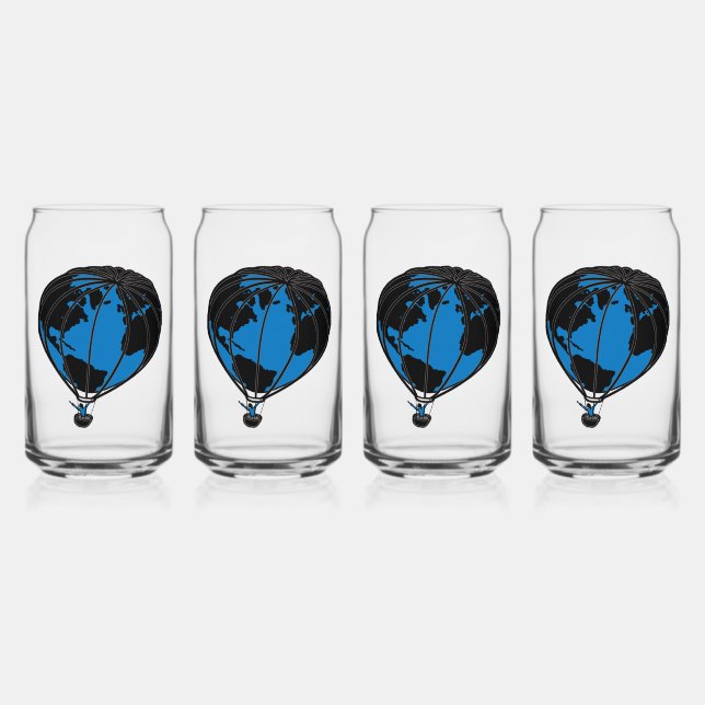 World Traveller Drink ware Set Can Glass (Front)