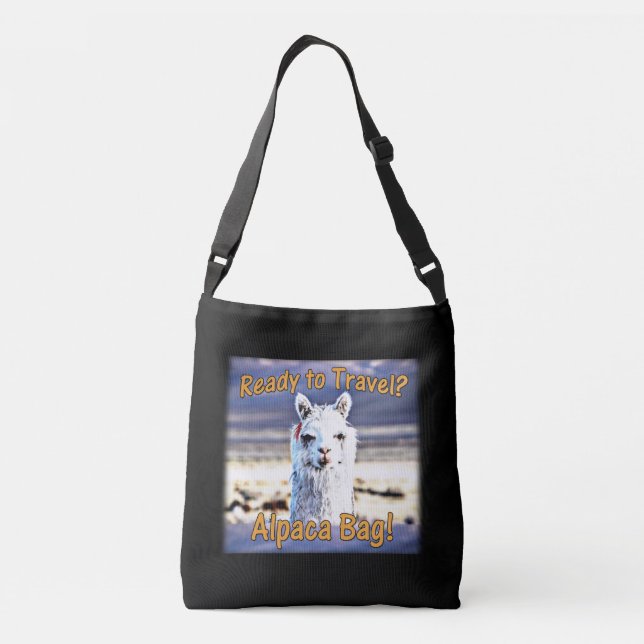 World Traveller - Funny Alpaca Bag (Back)