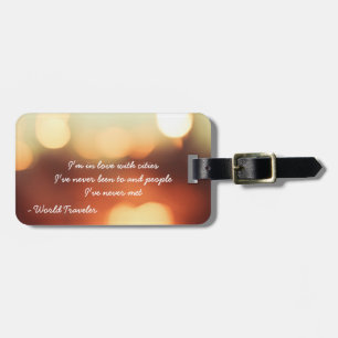 World Traveller Luggage Tag
