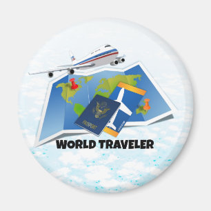 World Traveller Magnet