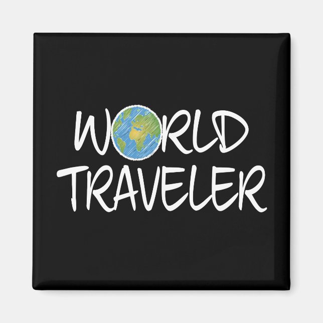 World Traveller Magnet (Front)