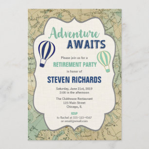 World traveller map adventure awaits retirement invitation