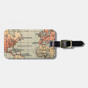 World Traveller Map  Luggage Tag