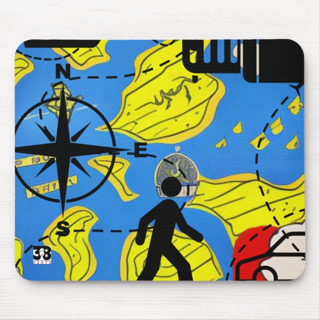 World Traveller Mouse Mat (Front)