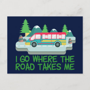 World Traveller RV Camper Road Trip Vacation Postcard