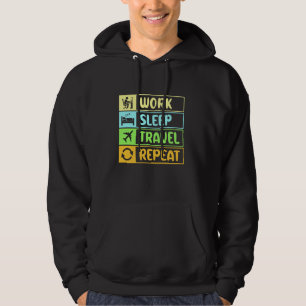 World Traveller Vacation Adventure Lover Aeroplane Hoodie