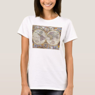 World Traveller Vintage Map Thunder_Cove T-Shirt