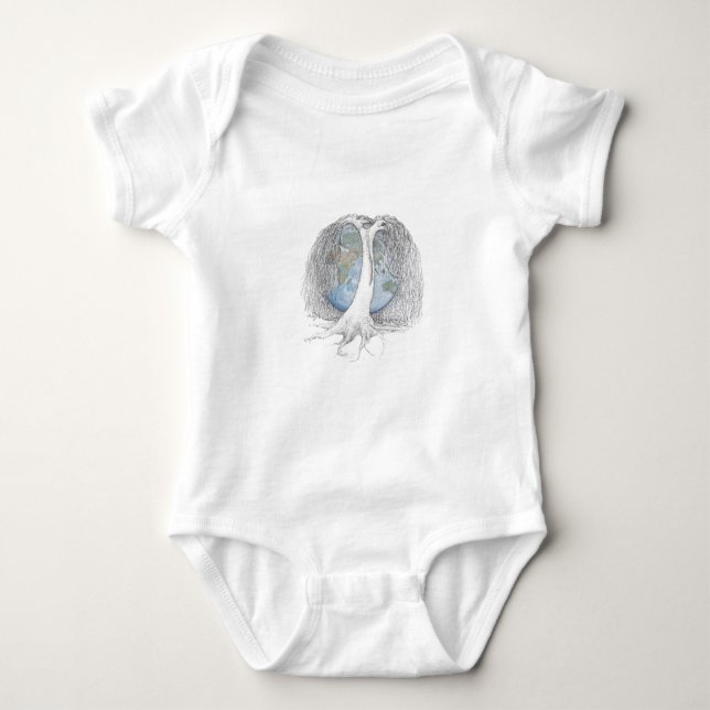 World Tree Baby Bodysuit (Front)