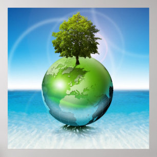 World tree -  ecology concept poster
