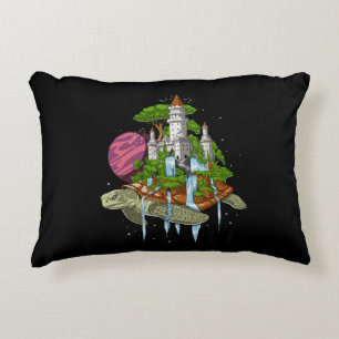 World Turtle Cosmic Tortoise Decorative Cushion