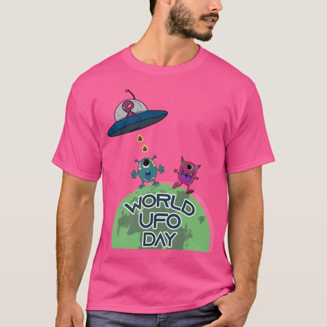 World Ufo Day T-Shirt (Front)