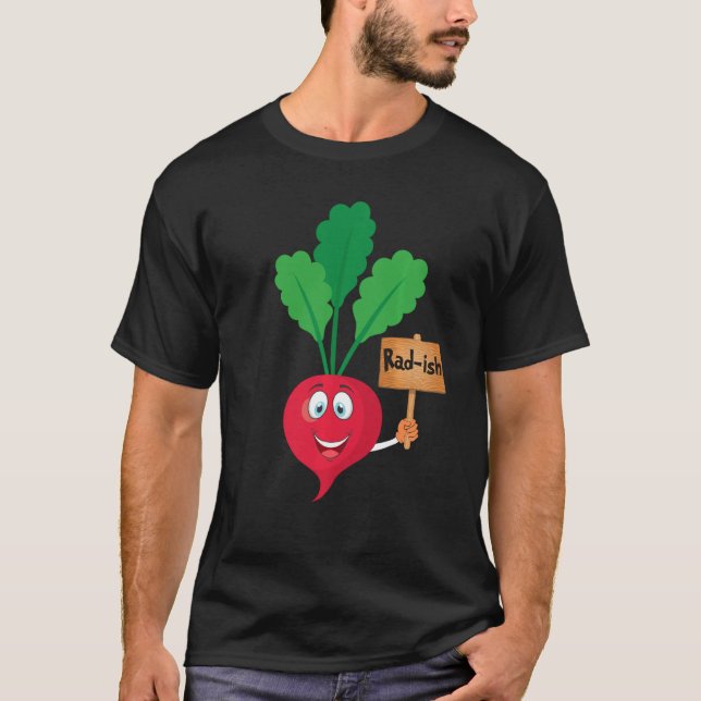 World Vegan Day Cute Rad Ish Herbivore Vegetarian T-Shirt (Front)