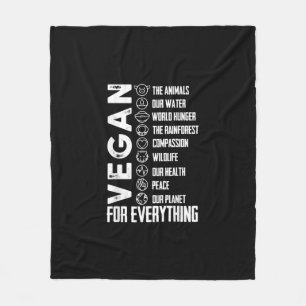 world vegan day-happy world vegan day-the future i fleece blanket