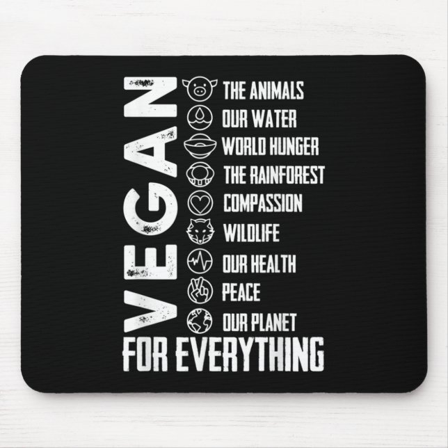 world vegan day-happy world vegan day-the future i mouse mat (Front)