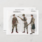 World War 1 British Infantry Postcard (Front/Back)